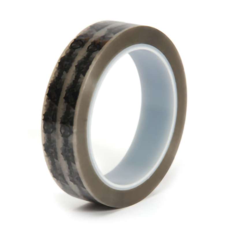 ESD Symbols Printed Tape, Anti-Static, 1"x72 Yds, 3" Core, 2.0 mil, Clear